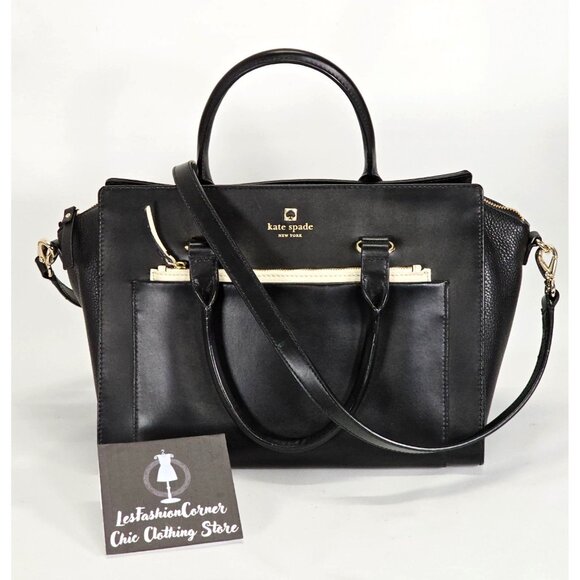 kate spade Handbags - Kate Spade Women's Black Leather Mini Bernadine Hadley Street Satchel Handbag